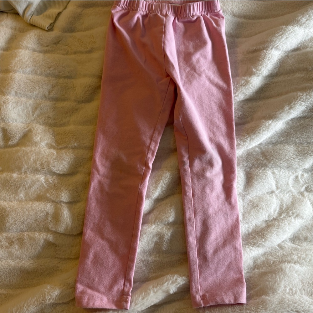 Hanna Andersson Light Pink Kids Leggings